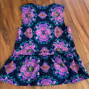 Sleeveless Drop waist blouse by J Crew